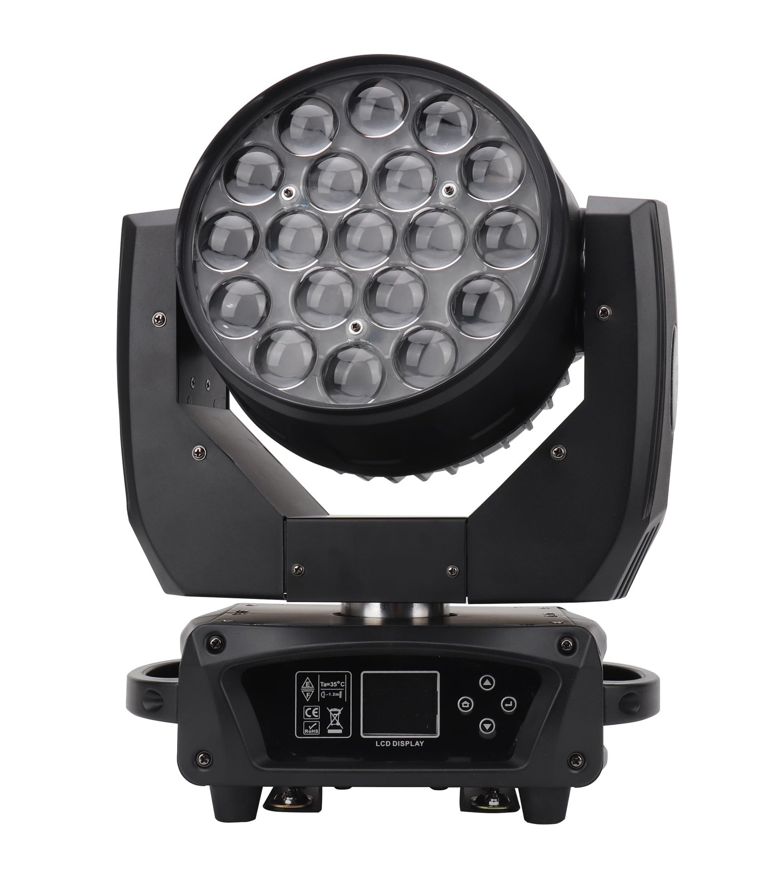 LED Beam Wash 19*15W RGBW 4in1 LED Zoom Function Moving Head Stage Light – Image 5