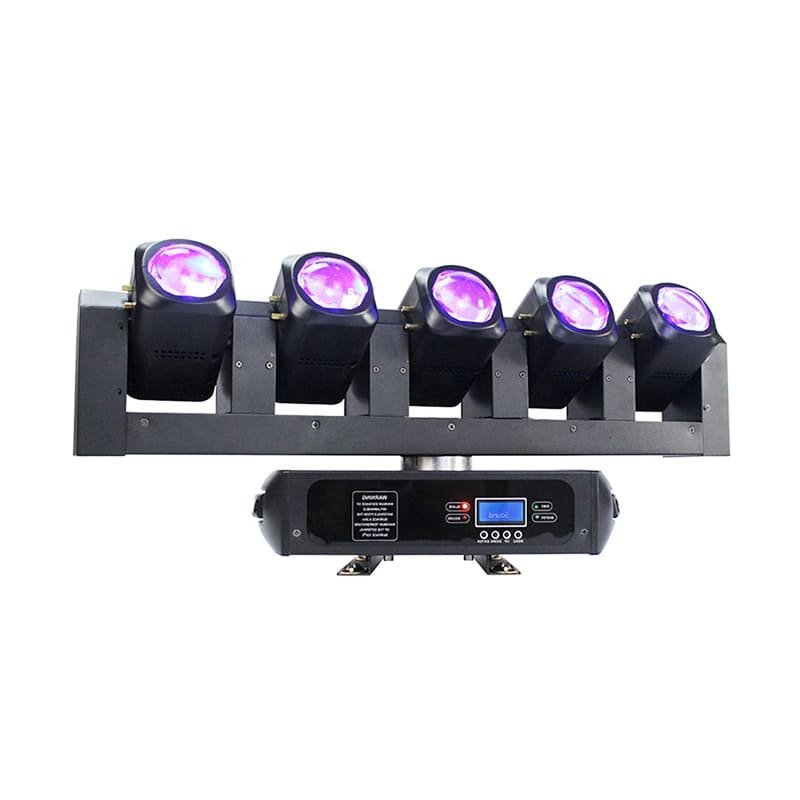 5 Heads RGBW LED Moving Head Beam Light for DJ Stage – Image 5