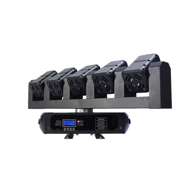 5 Heads RGBW LED Moving Head Beam Light for DJ Stage – Image 4