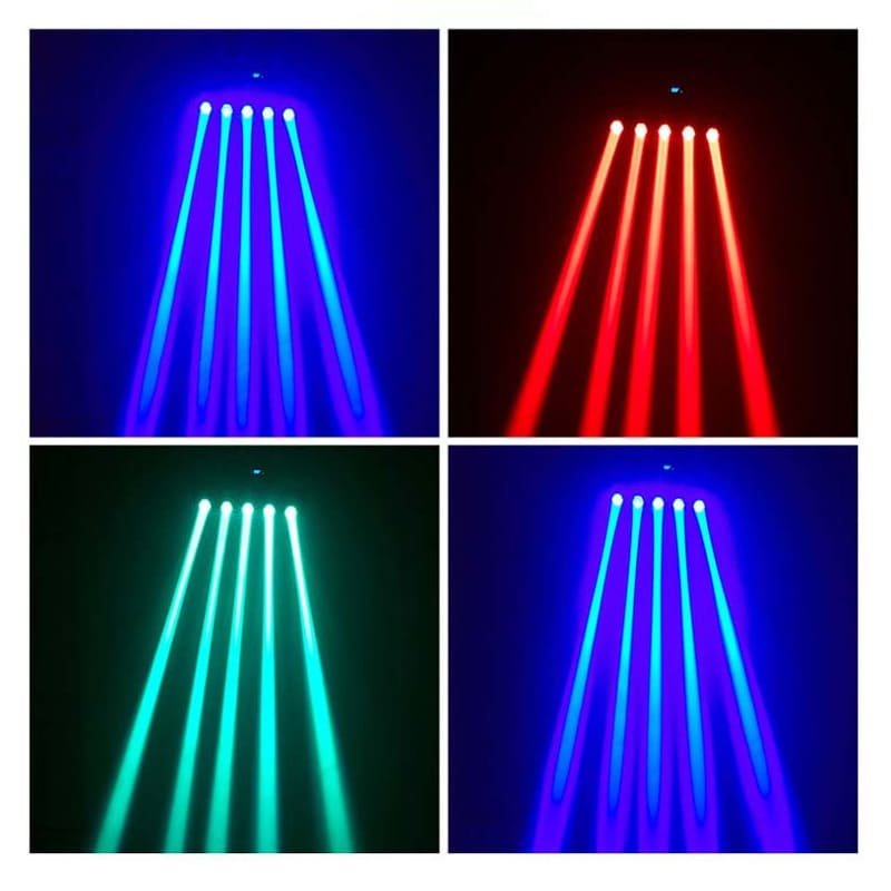 5 Heads RGBW LED Moving Head Beam Light for DJ Stage – Image 6