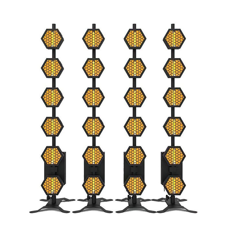 Retro Hexagon RGB LED Stage Light – Strobe Flash Effect for DJ – Image 6