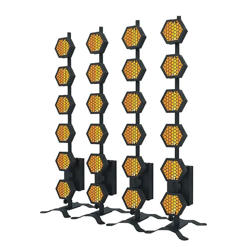 Retro Hexagon RGB LED Stage Light – Strobe Flash Effect for DJ – Image 5