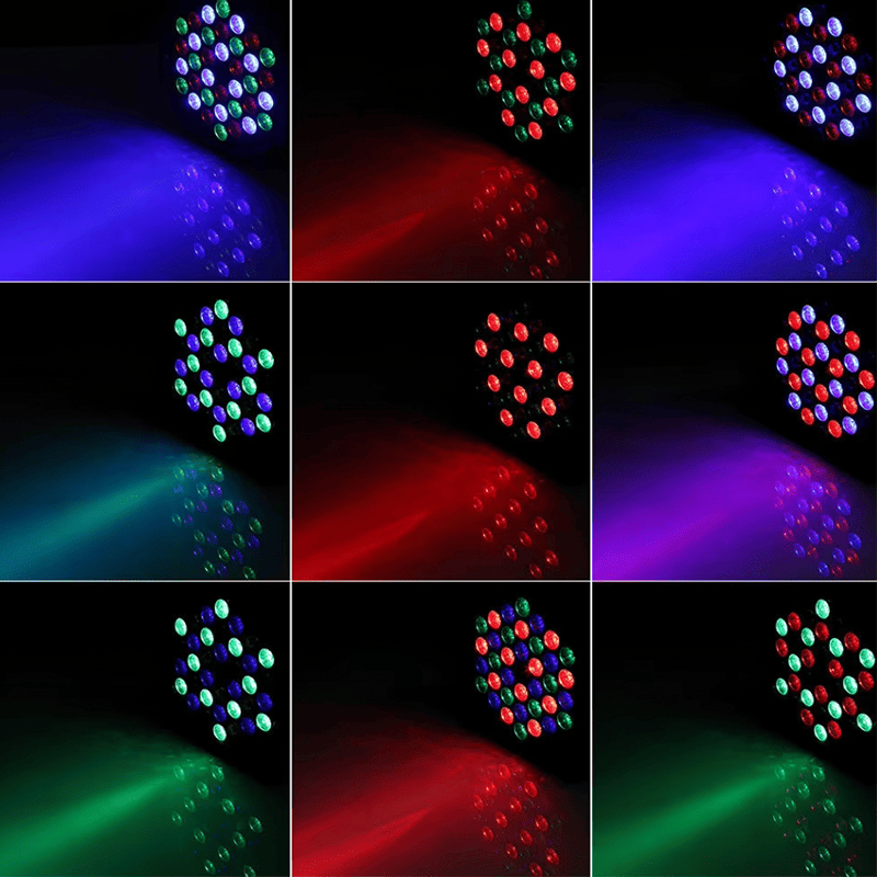 36LED RGB PAR Light - Voice-controlled DMX, 7 modes, colorful - Image 7