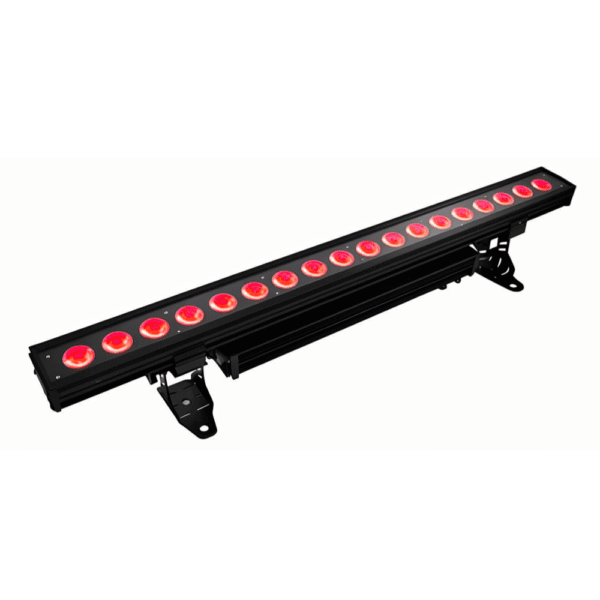 18x18W Wireless Battery Wall Washer Light – RGBWA+UV IP65 Red light
