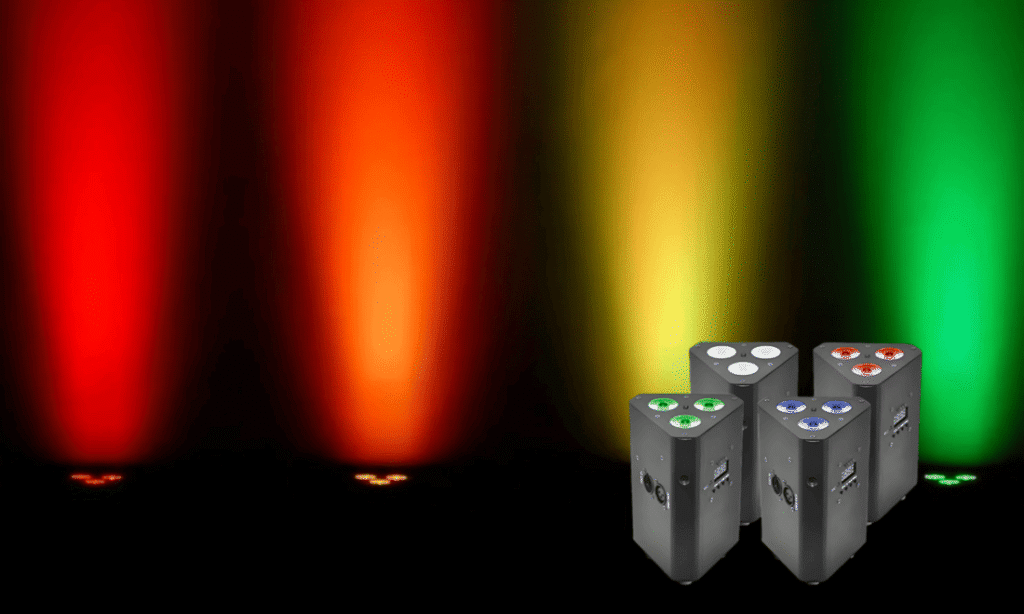 3x12W RGBWA+UV Wireless Par Light – Battery DMX with WiFi