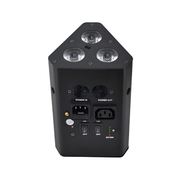 3x12W RGBWA+UV Wireless Par Light – Battery DMX with WiFi