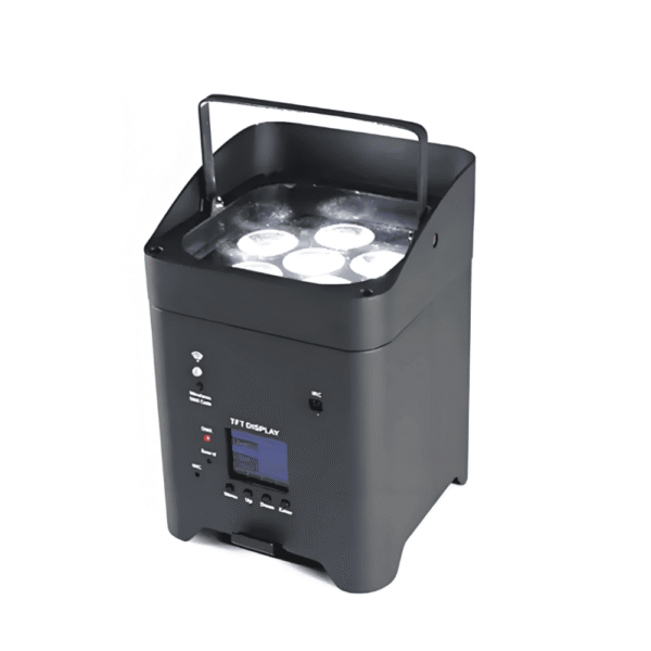 6x18W Battery Wireless LED PAR Light – IP65 Waterproof, RGBWA+UV