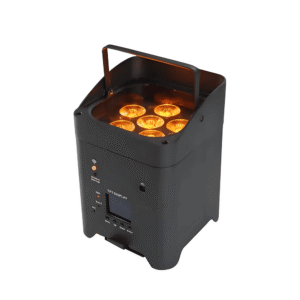 6x18W Battery Wireless PAR Light IP65 – RGBWA+UV DMX