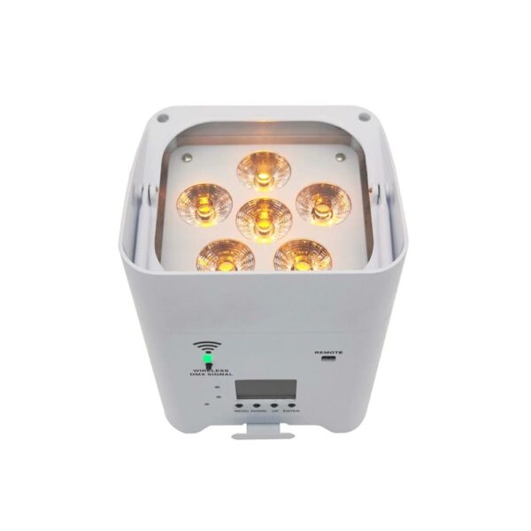 6x18W Battery Wireless PAR Light IP65 – RGBWA+UV DMX