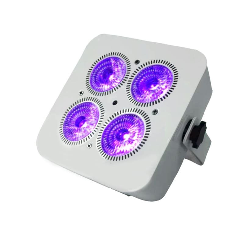 Compact 4x18W Wireless Battery Par Light with RGBWA+UV Color Mixing