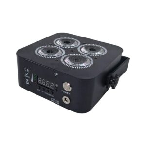 Mini 4x18W RGBWA+UV Wireless Battery Par Light with Remote
