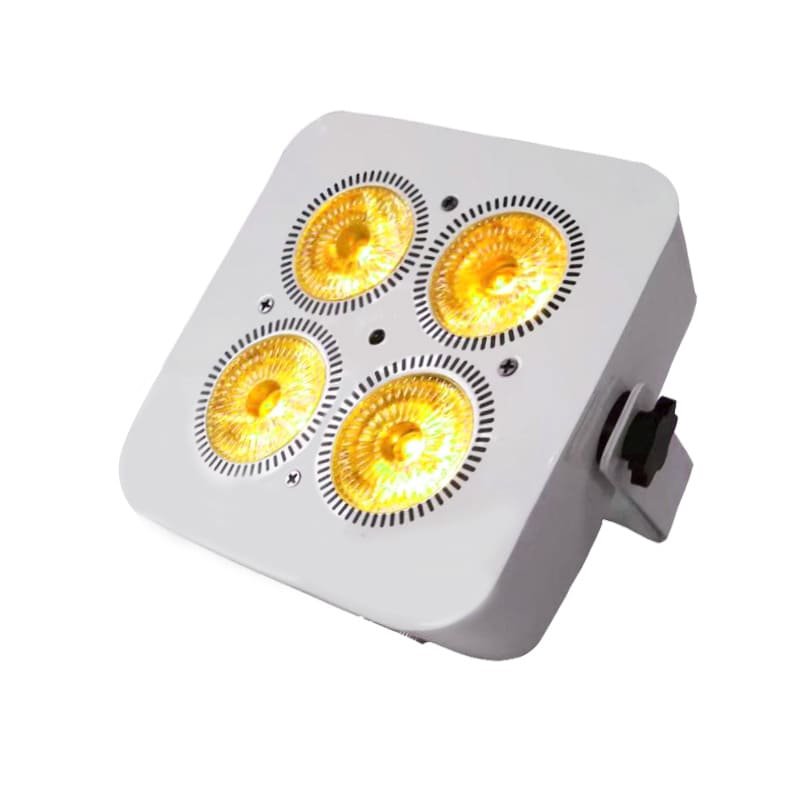 Mini 4x18W Wireless Battery Par Light with RGBWA+UV Color Mixing