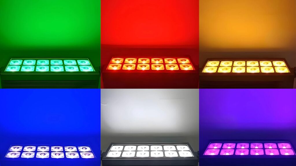 Battery Wireless LED Wall Washer Light Lighting effect diagram