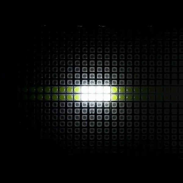 Close up 96 white LED array 768 RGB LED configuration