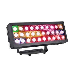 LED Strobe Light – RGB Pixel + White Beam, IP66 Outdoor Light