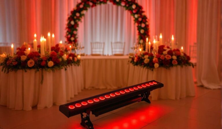 battery powered LED wall washer for wedding uplighting