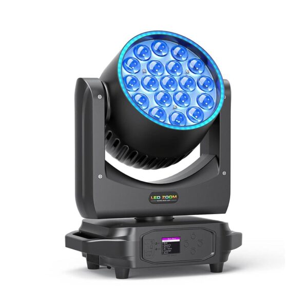 19x15W moving head beam wash light showing aura effect