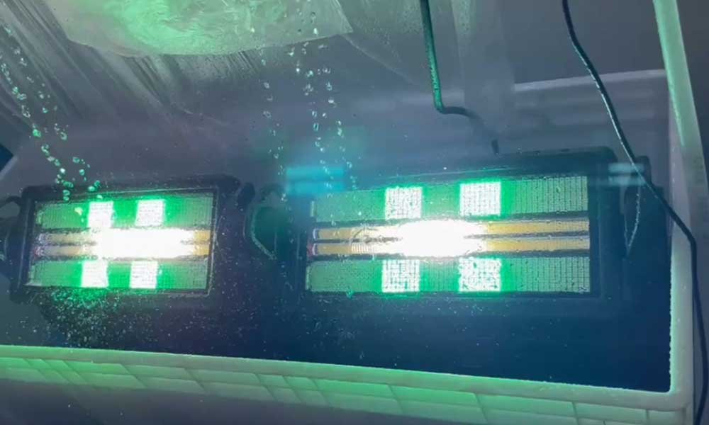 Outdoor waterproof test for LED strobe moving head light