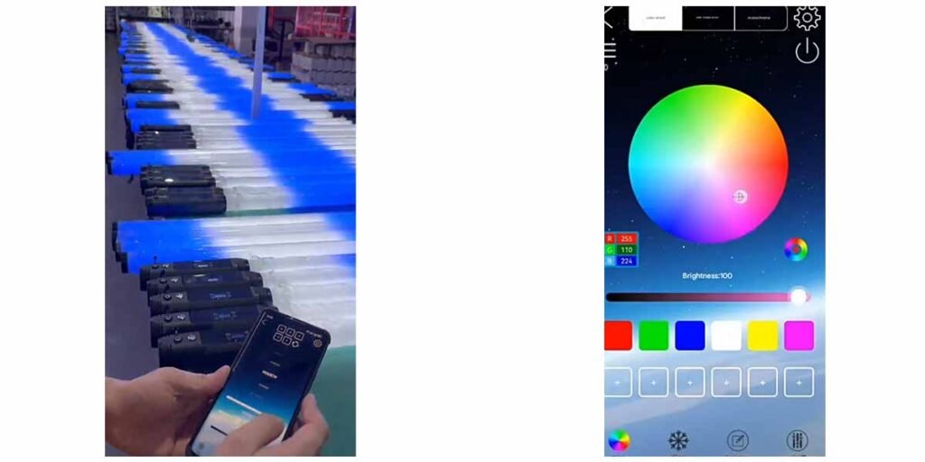 smartphone app control wireless led tube