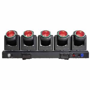 Pixel Beam Moving Head Light Bar 5×80W control panel and interface