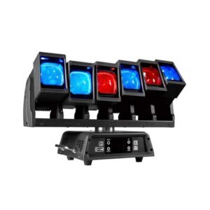Pixel beam moving head light bar with dual movement 6x60W